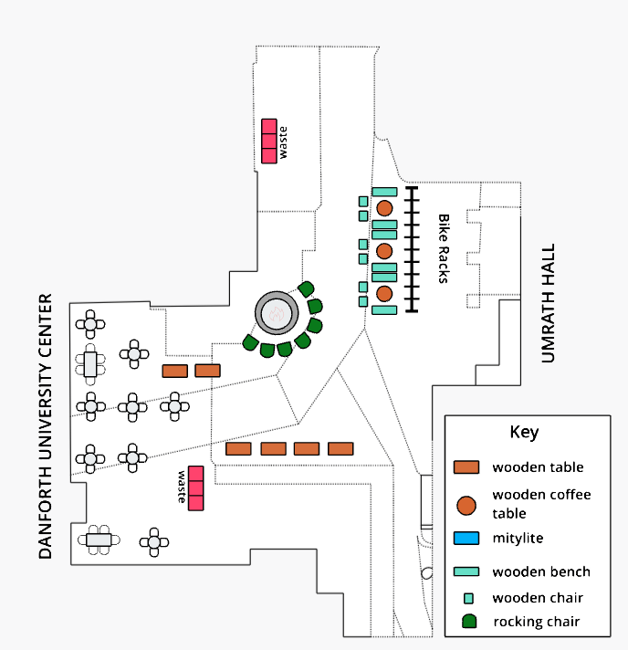 Standard set floor plan of Edison Courtyard