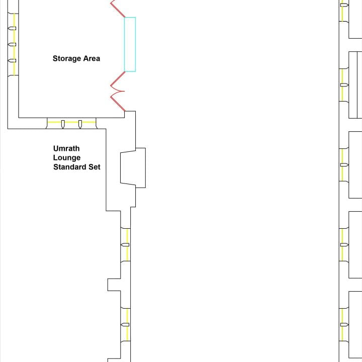 Standard Set: Empty Room (no tables or chairs at all) Fire code = 150